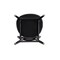 Manhattan Comfort Colbert Dining Chair in Black and Cane with Grey Upholstered Seating, Set of 2 DCCA02-GY - alternate 7